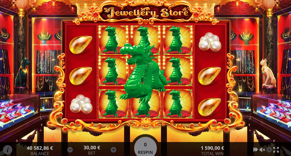 Slot Jewellery Store, apostas, cassino online, jogos de slot, jackpot progressivo.